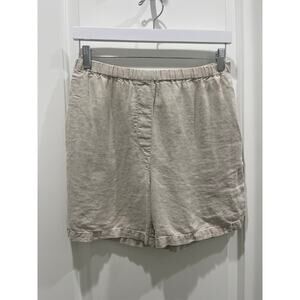 J Jill 100% Linen Boxer Shorts Sz 8